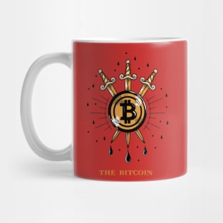 Tarot Card Bitcoin, Three of Swords Mug